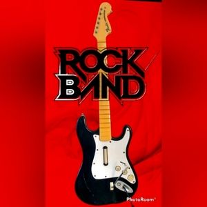 💀 ROCKBAND Harmonix Xbox Fender Stratocaster Black & White Guitar 🎸